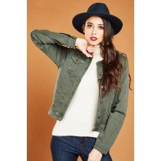 Olive Aztec Ladies Modern Jacket